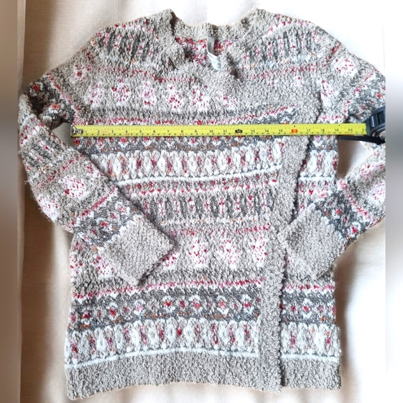 Aeropostale Metallic Cozy Open Front Cardigan Ladies Size M - Picture 4 of 9